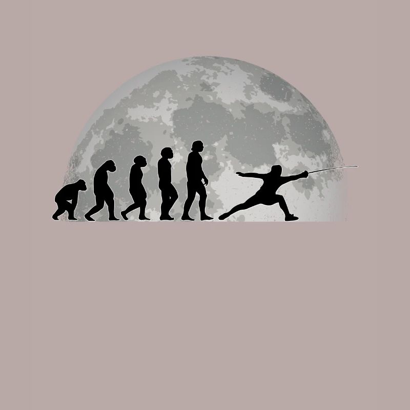 Fechten Evolution Mond Fechter Sportfechter