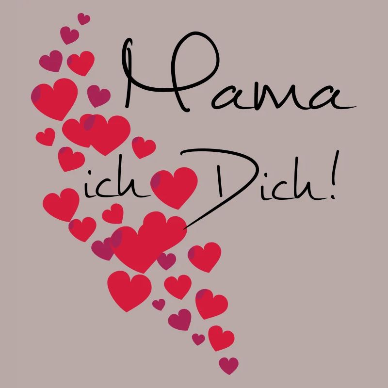Muttertag Mama Ich liebe Dich, personalisierbar