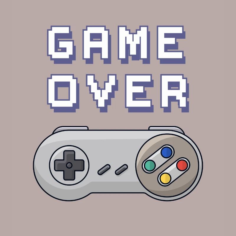 Game Over Retro-Gaming-Controller