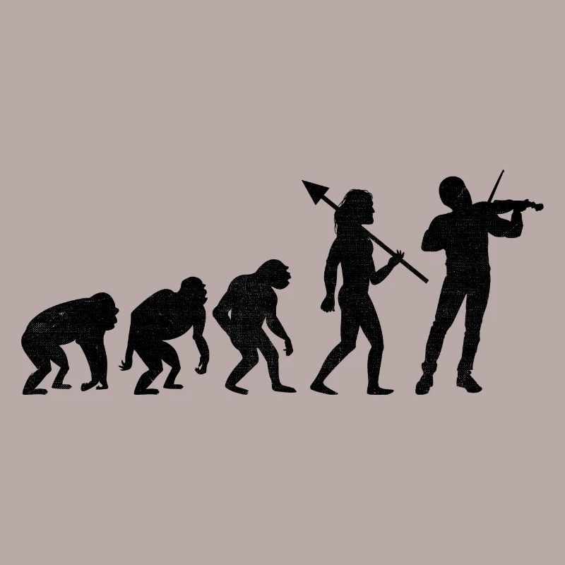 Evolution Violin Instrument Violinist Fiddler Viol