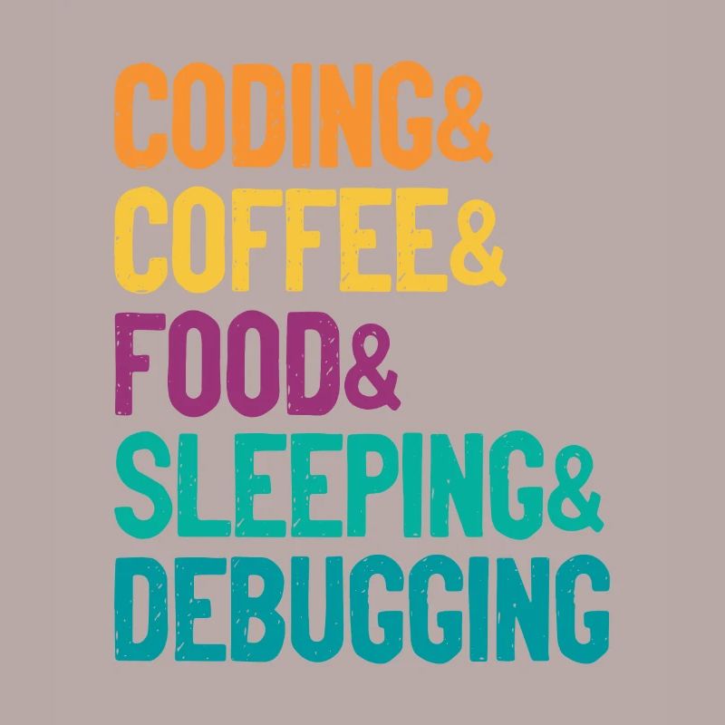 Coding Coffee Food Sleeping Debbuging Programmer C