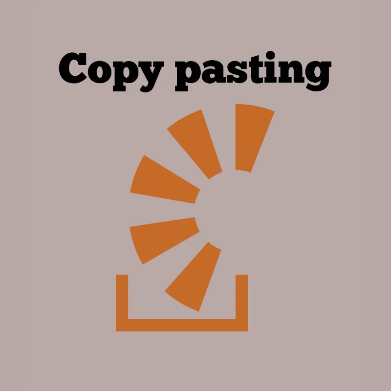 Copy Pasting Programming Coder Software Developer