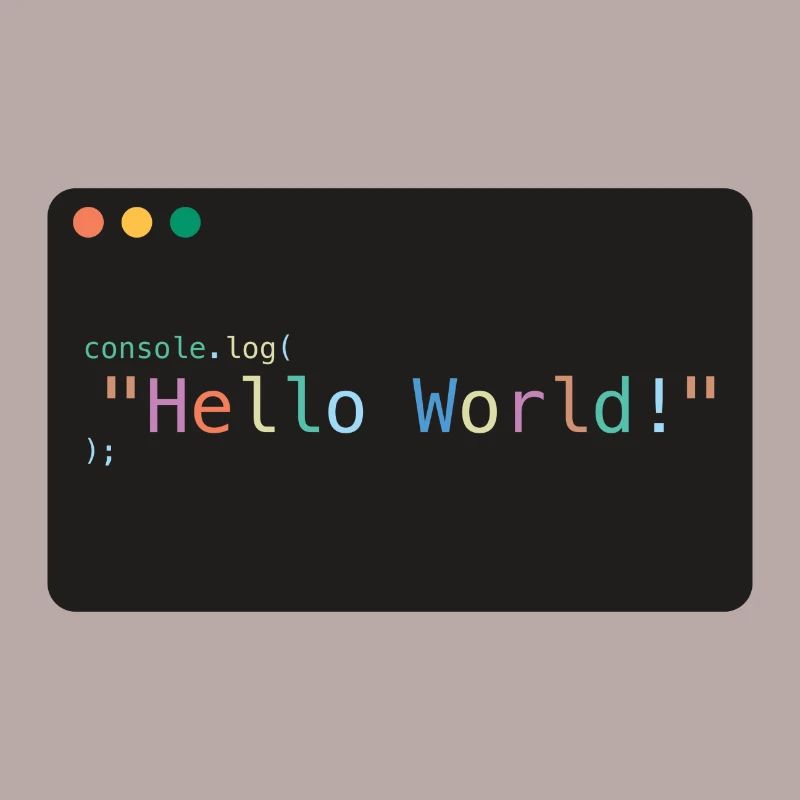 Hello World JavaScript console.log
