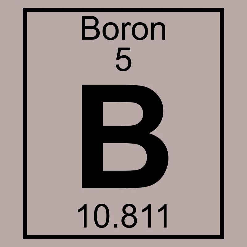 Periodic table element 5 - B (boron) - BIG