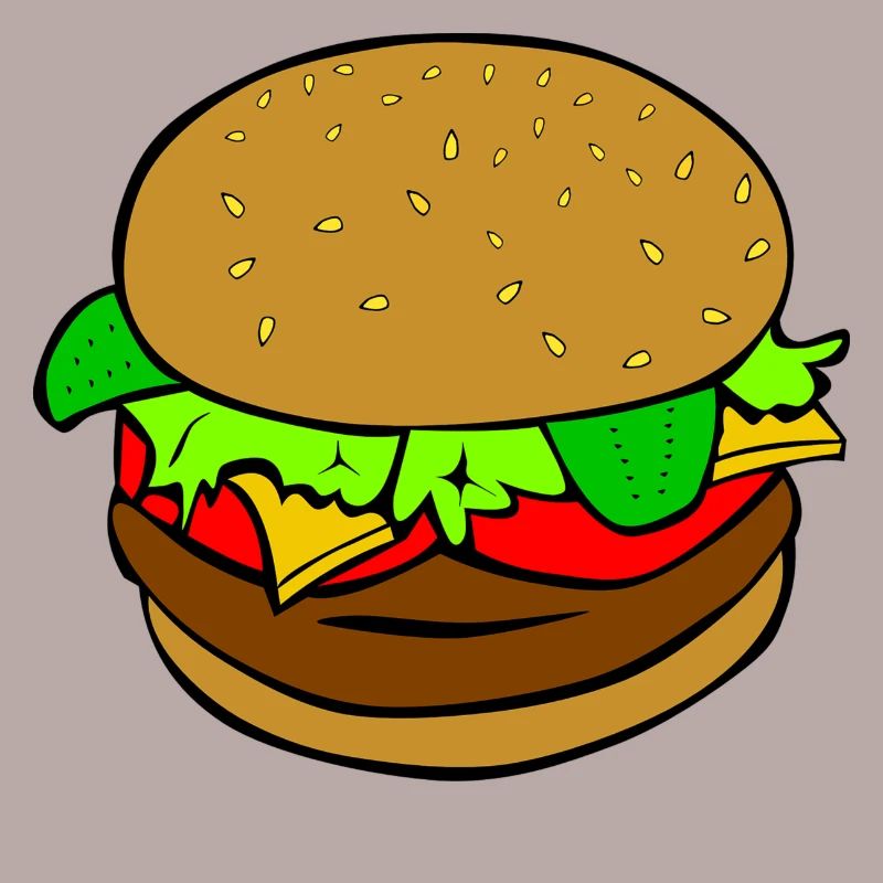 Burger Hamburger idée cadeau repas de restauration rapide