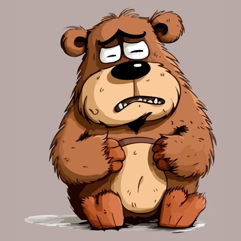 Jacky the grumpy bear