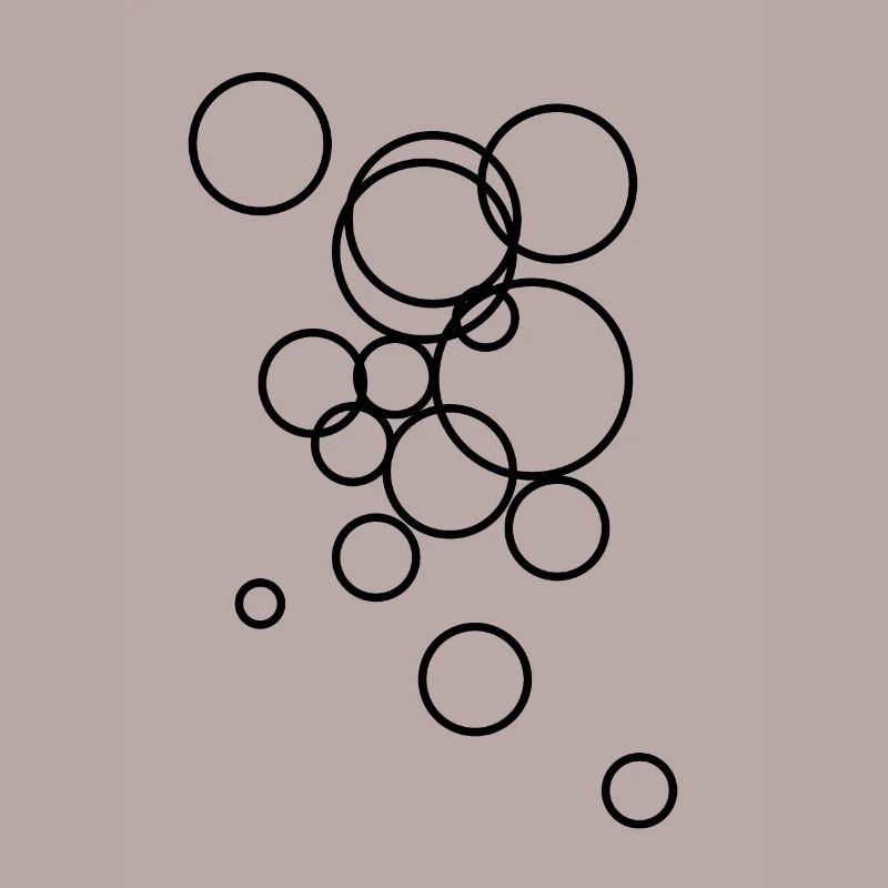 Abstract bubble pattern
