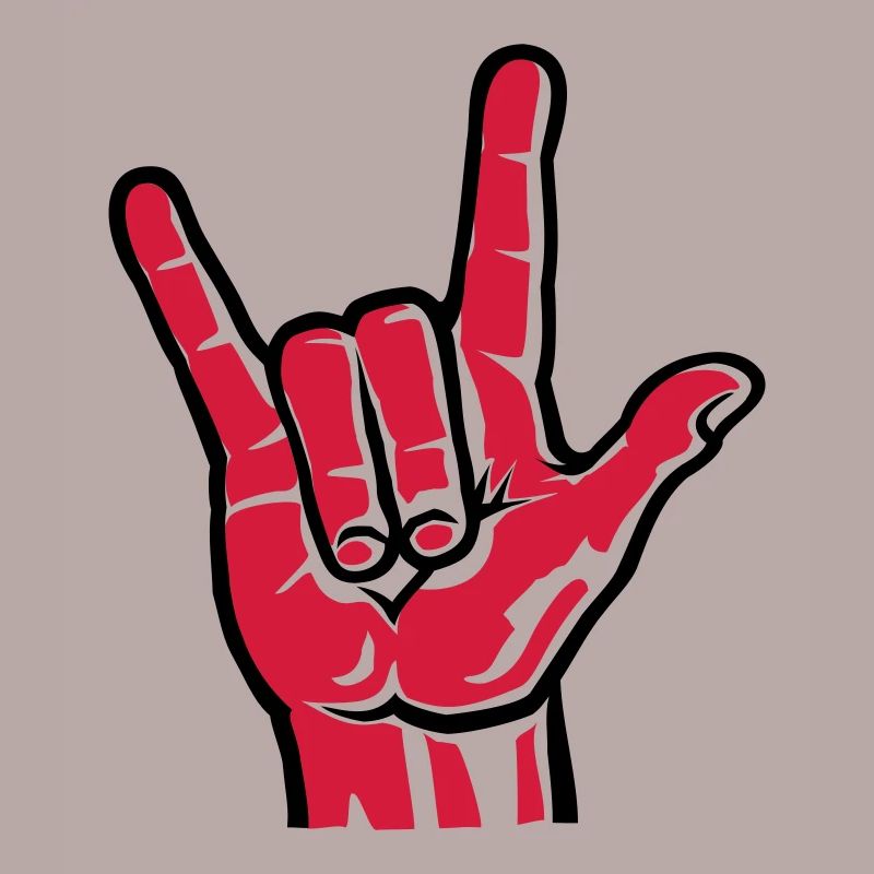 Devil Rock Hand - Pommesgabel (short) 2c