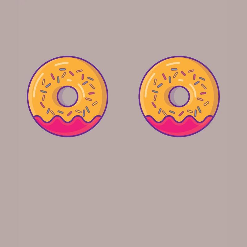 Bikini Donuts Mermaid Comic Style