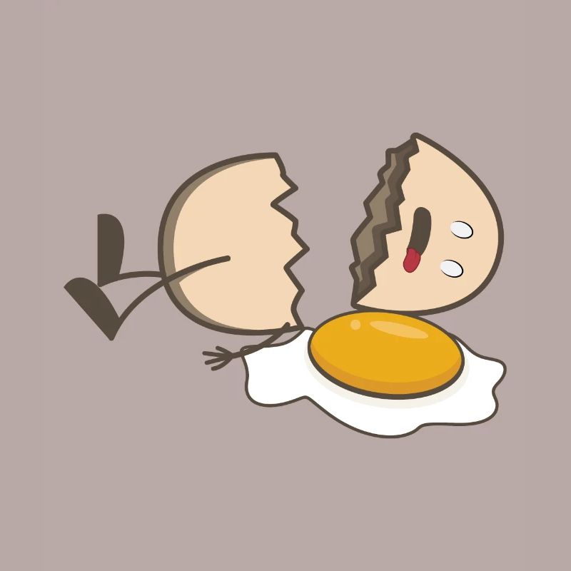 Kaputtes Ei . broken Egg