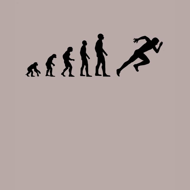 Running human evolution runner sprint