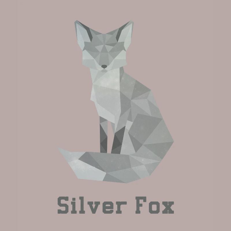Silver fox, abstract