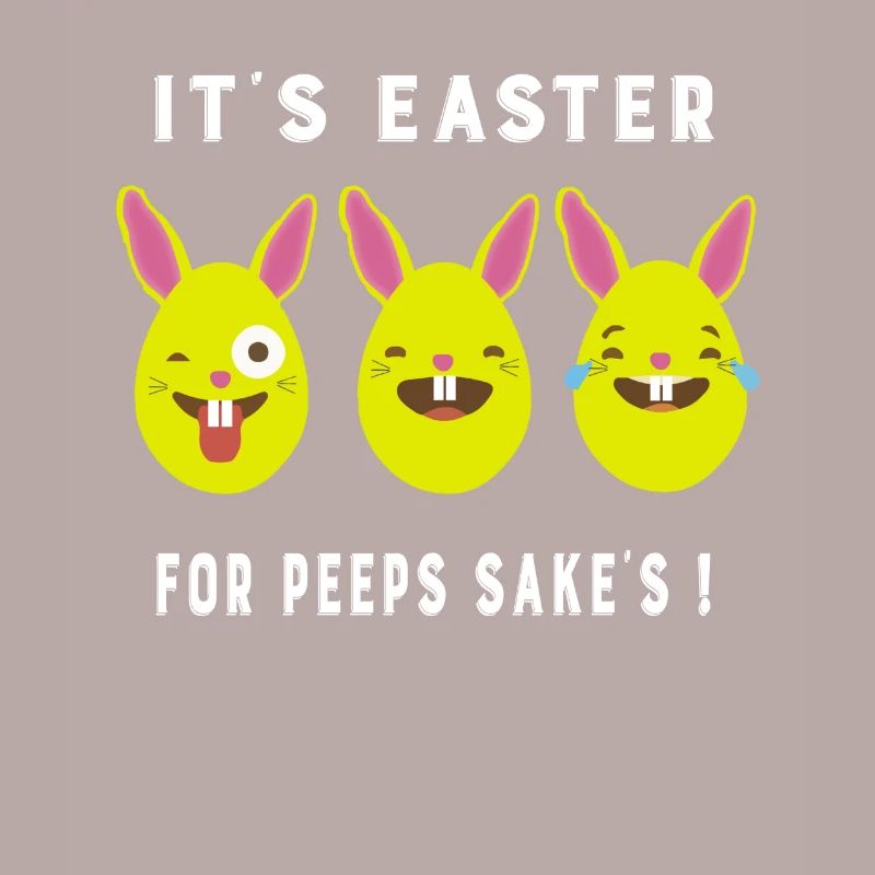 Emoji Bunny Eggs It's Easter For Peeps Sake