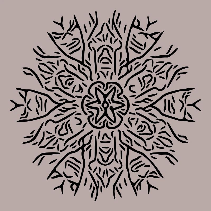 Mandala Flower Lines Abstract Shape Pattern