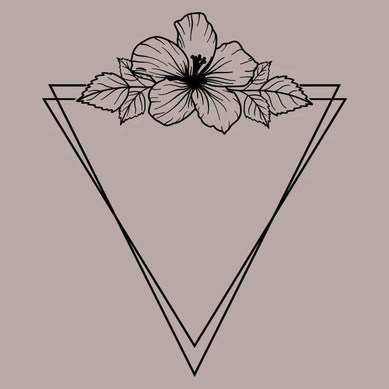 Hibiscus Boho Fleur peinte à la main