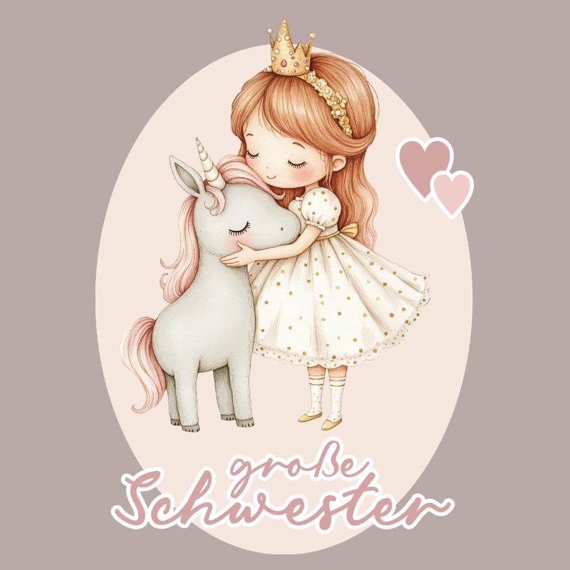 Grosse Schwester Maedchen Einhorn 4