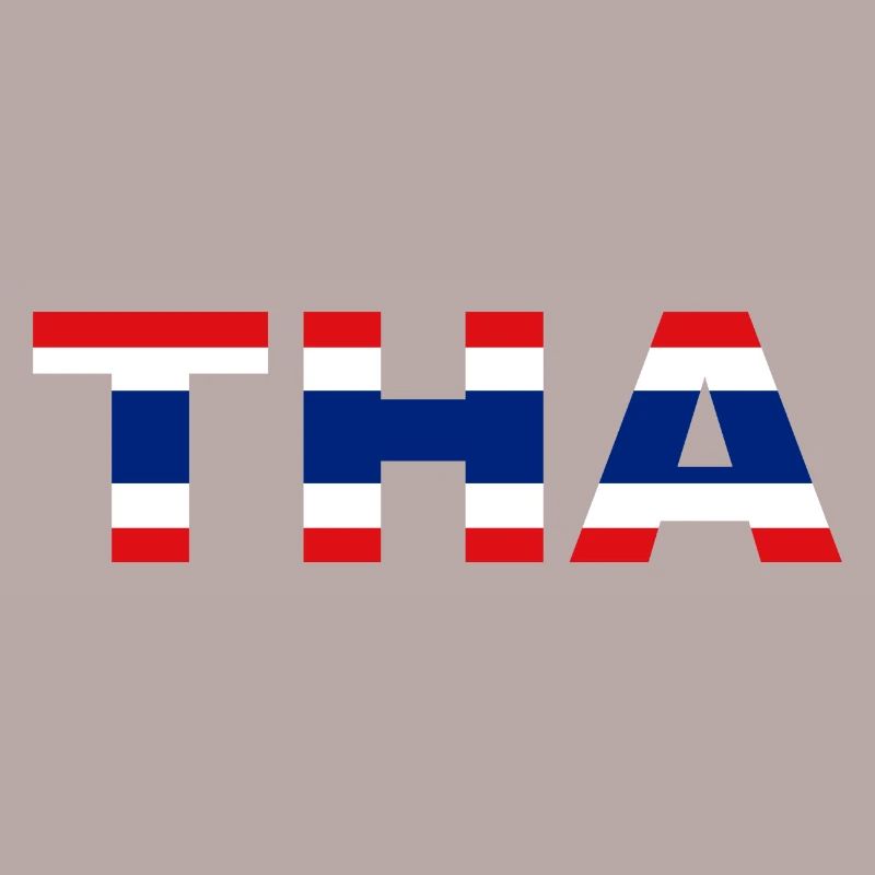 Drapeau Thaïlande Code ISO THA
