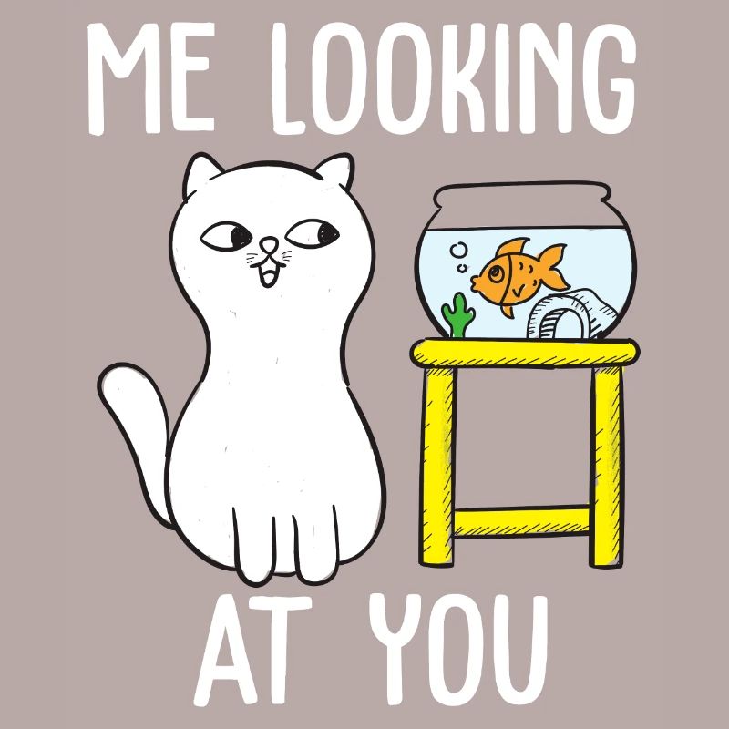 Moi qui te regarde conception de tshirt de chat