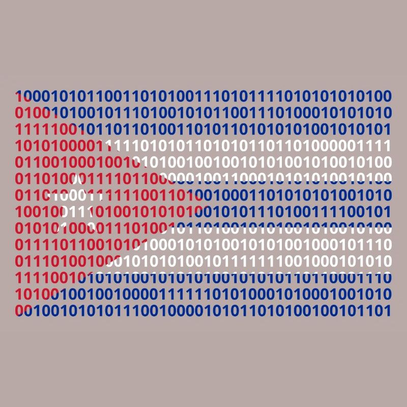 Cuba Flag Binary Code Bit Bytes Binary Computer Science PC