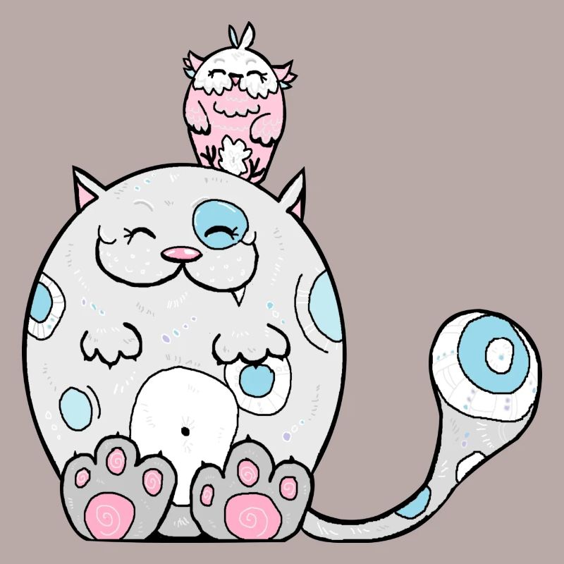 Best Friends, Katze, Eule, Geschenk