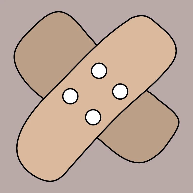 Patch, blessure, blessure, guérison, idée cadeau