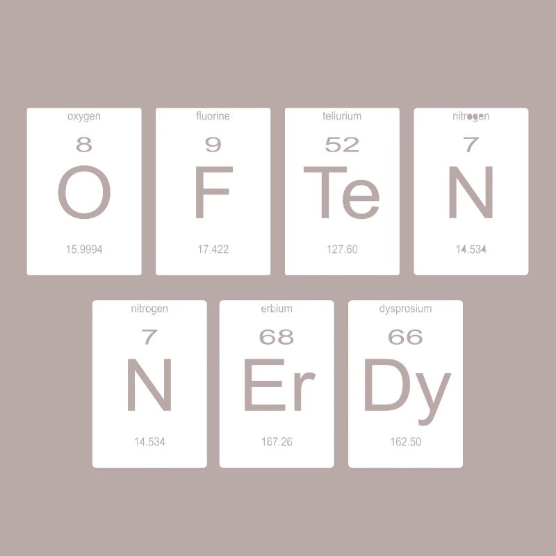 Periodensystem Geschenk Nerd