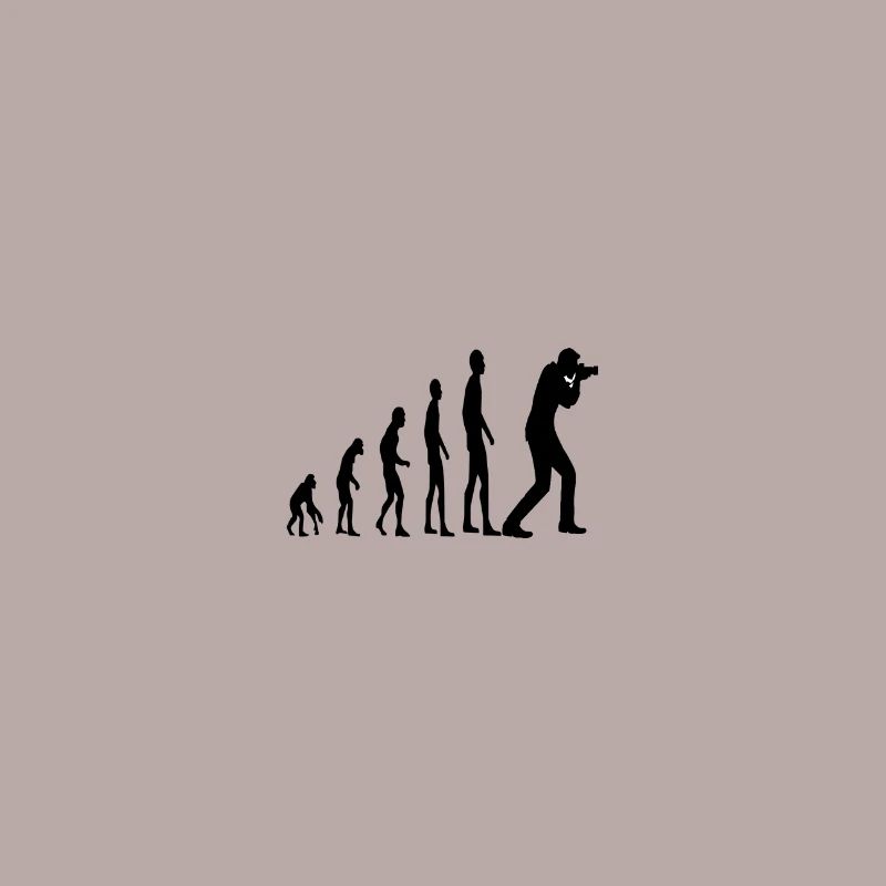 Evolution monkey human photographer