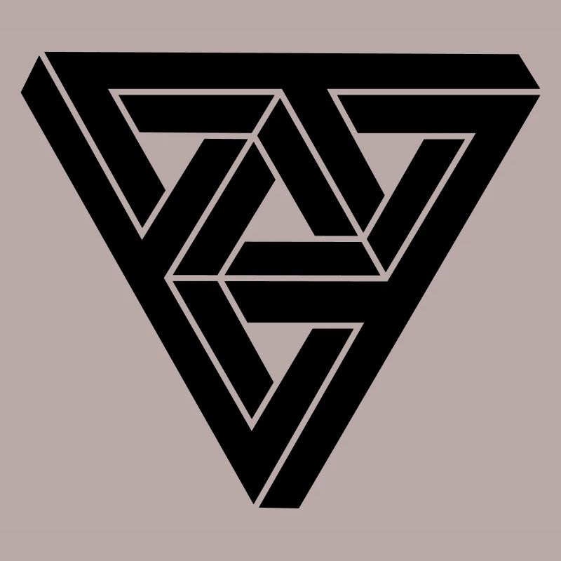 Optical illusion Triangle Minimal Shape