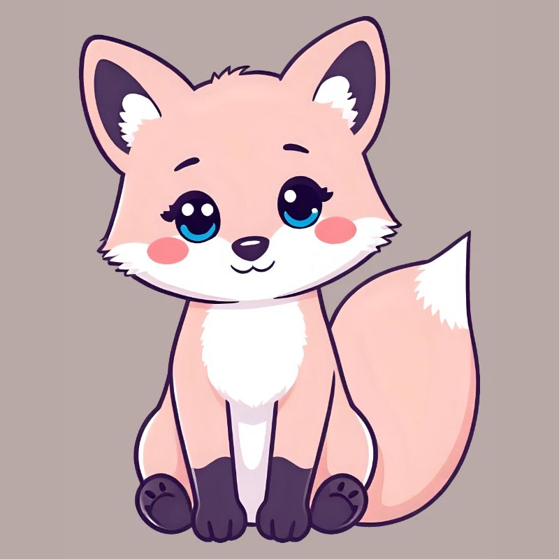 Curious Ginger Tabby Fox with Striking Pink Cheeks