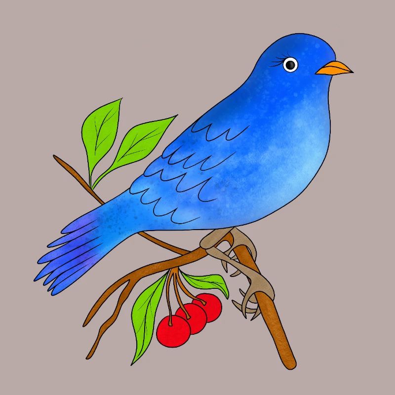 Blauer Vogel