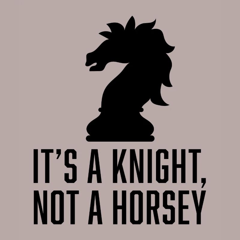 C’est un chevalier pas un cheval