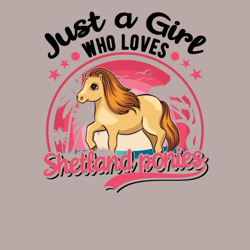 Shetlandpony Mädchen Shetland-Pony Shetty