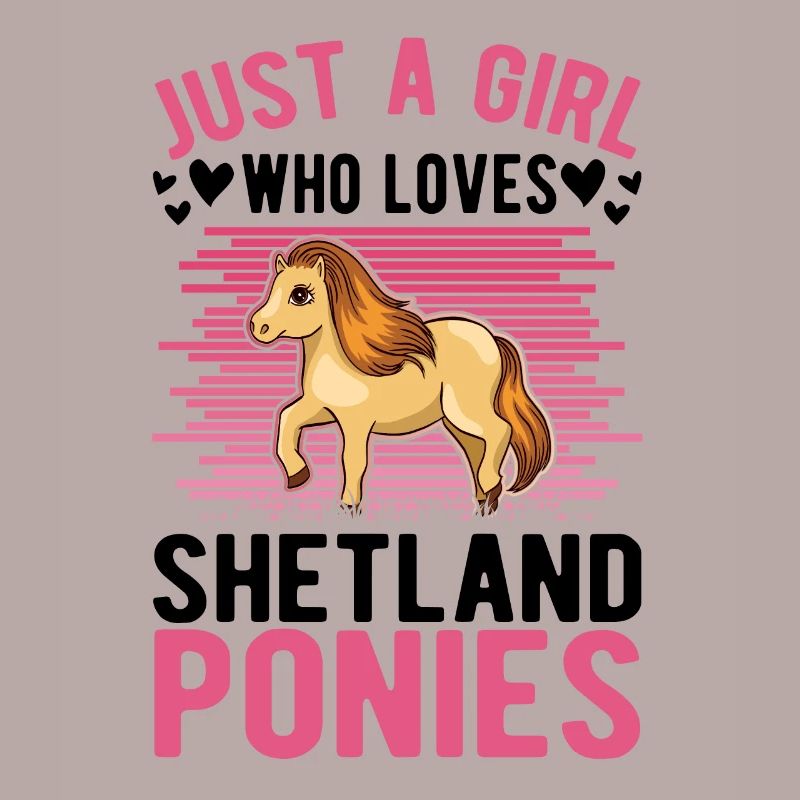 Shetlandpony Mädchen Shetland-Pony Shetty
