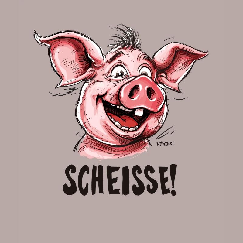 Scheiße, ein kleines Schwein
