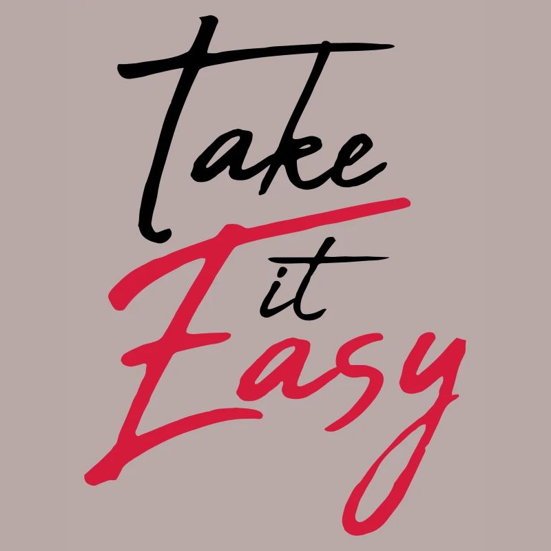 cool cool take it easy logo design text chill