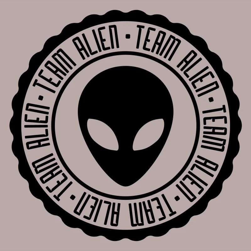Team Alien rubber stamp