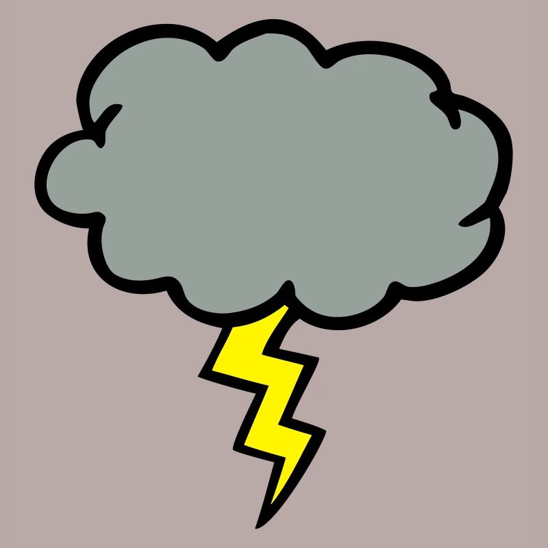 cloud thundercloud lightning thunderbolt