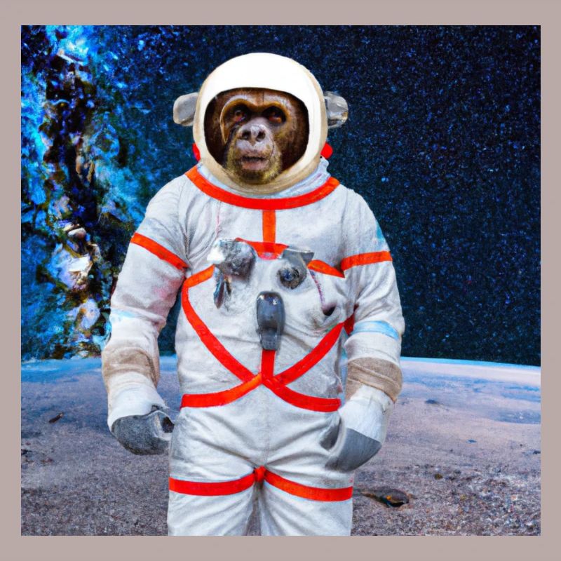 Monkey in space