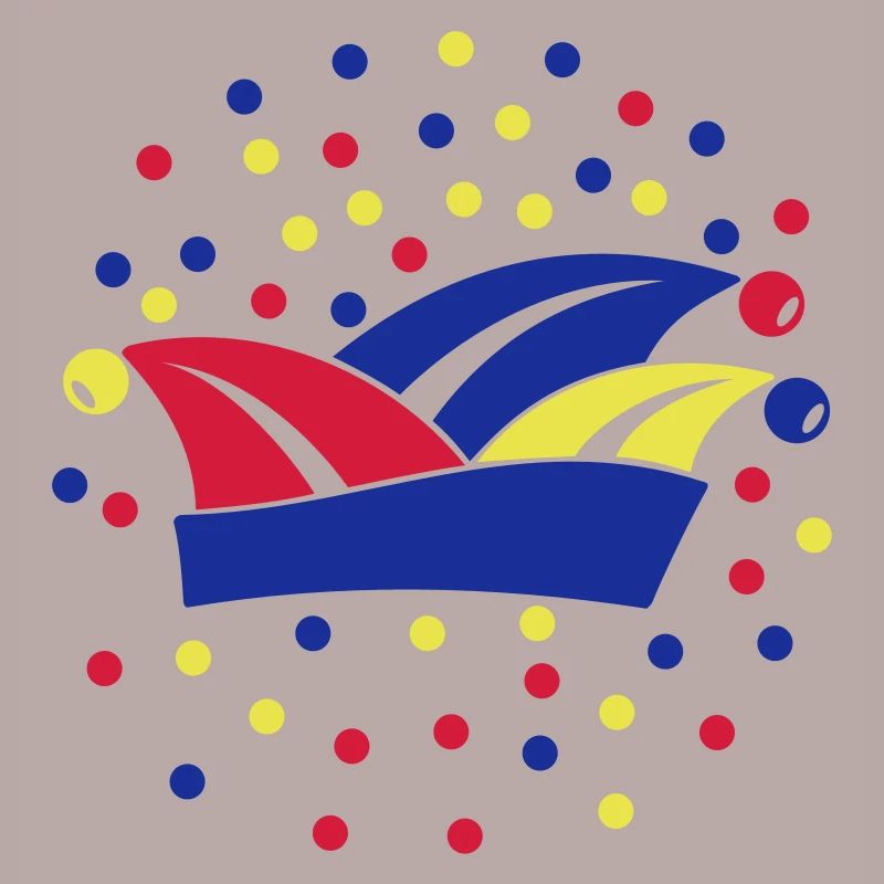 Fasching Karneval Narrenkappe 1, 2 oder 3 Farben