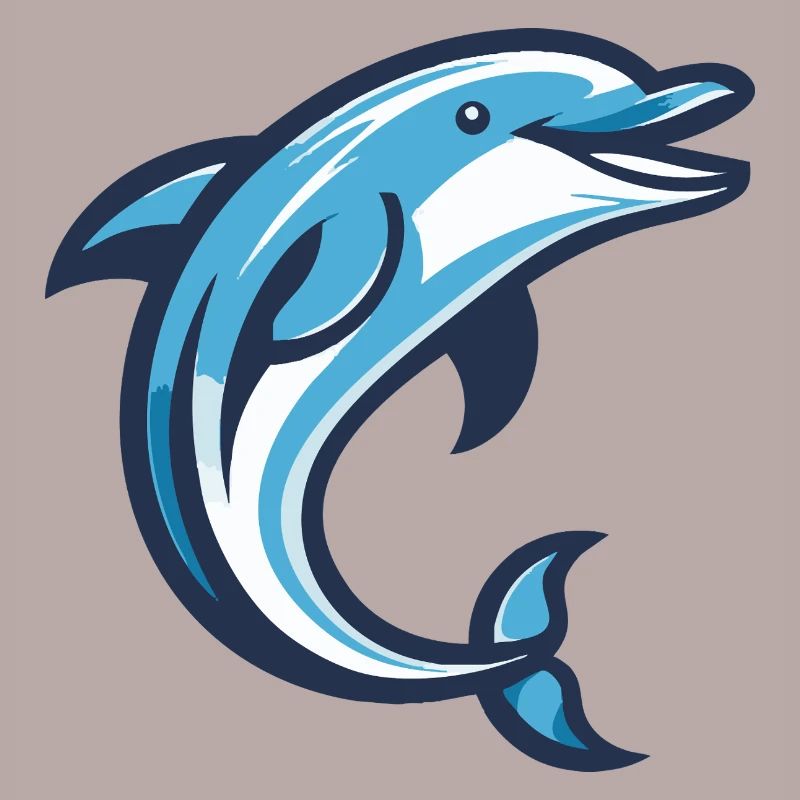 Dolphin blue wave