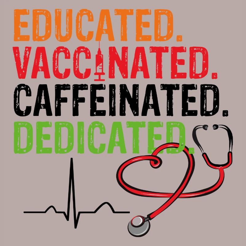Educated Vaccinated Caffeinated Dedicated Vaccination