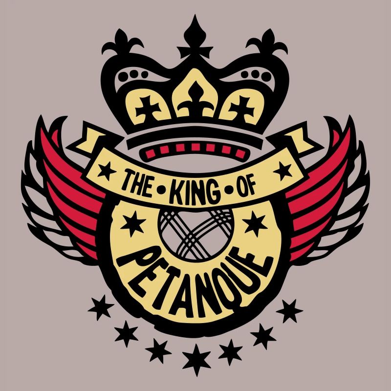king king petanque sport logo wing buffer