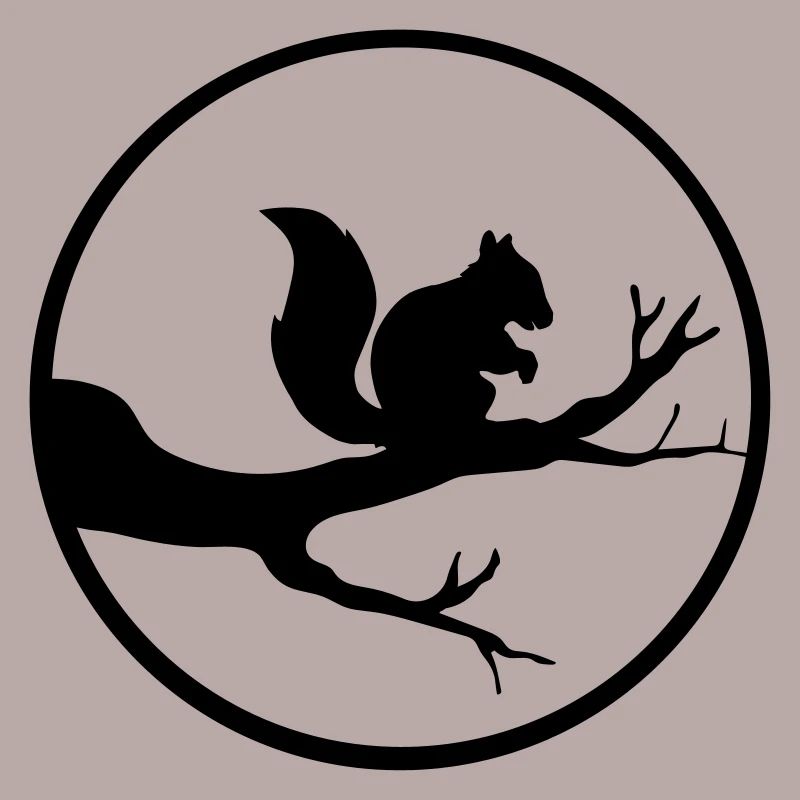 round moon circle night shadow branch black eichhoe