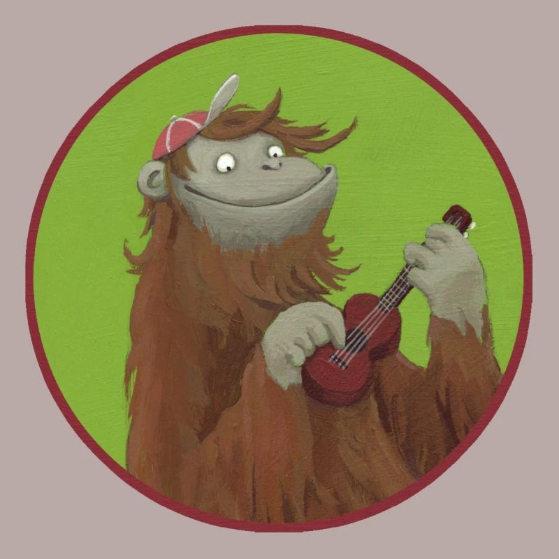 Singe avec ukulélé