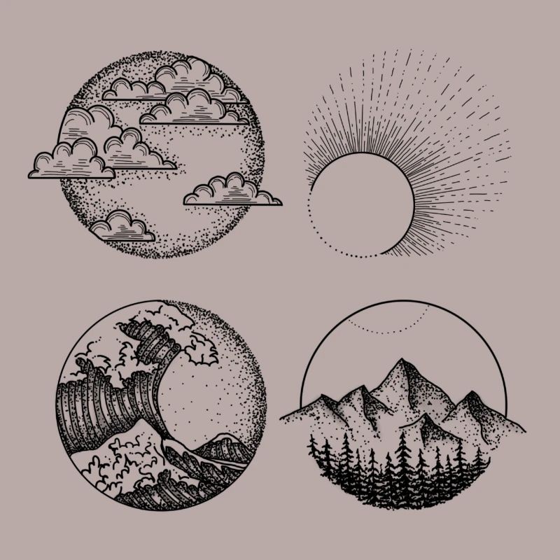 Éléments Dessin Desing Print Elements