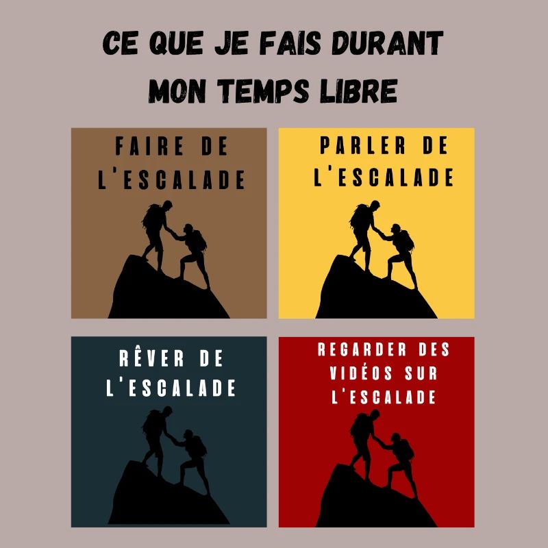 ce que je fais durant mon temps libre escalade