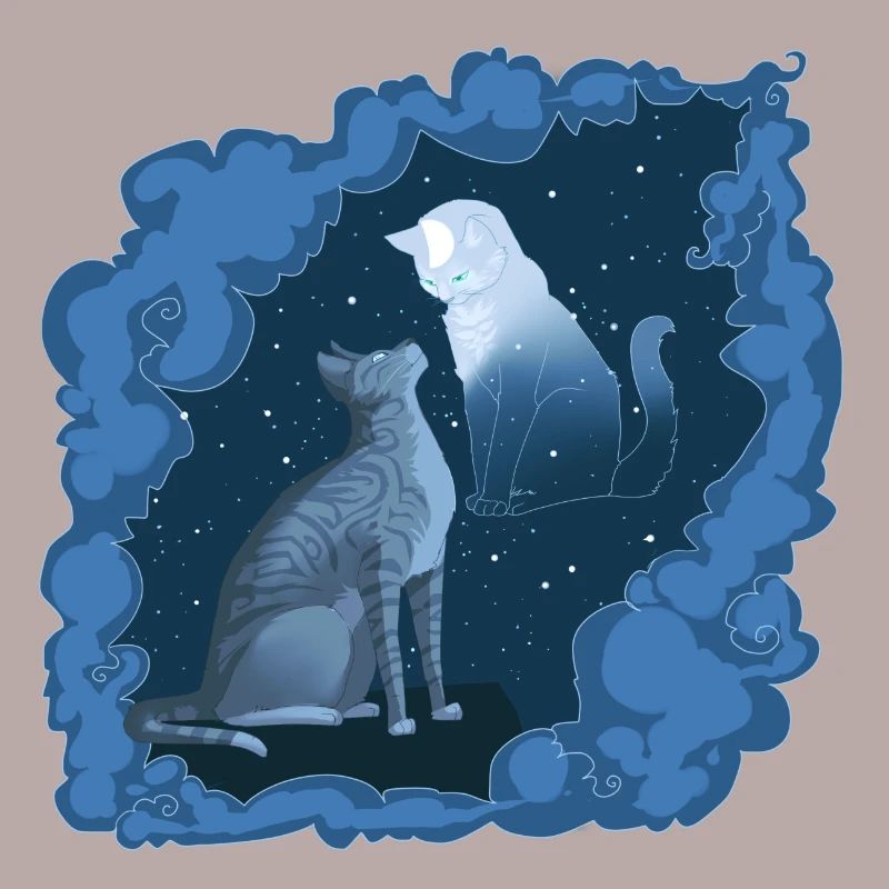 Jayfeather Jay Feather Grey Cat Halfmoon Moon