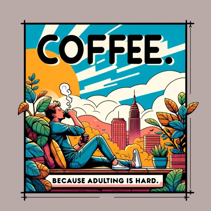 Le café parce que l’âge adulte est difficile
