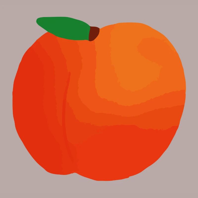 Pfirsich Illustration Geschenkidee