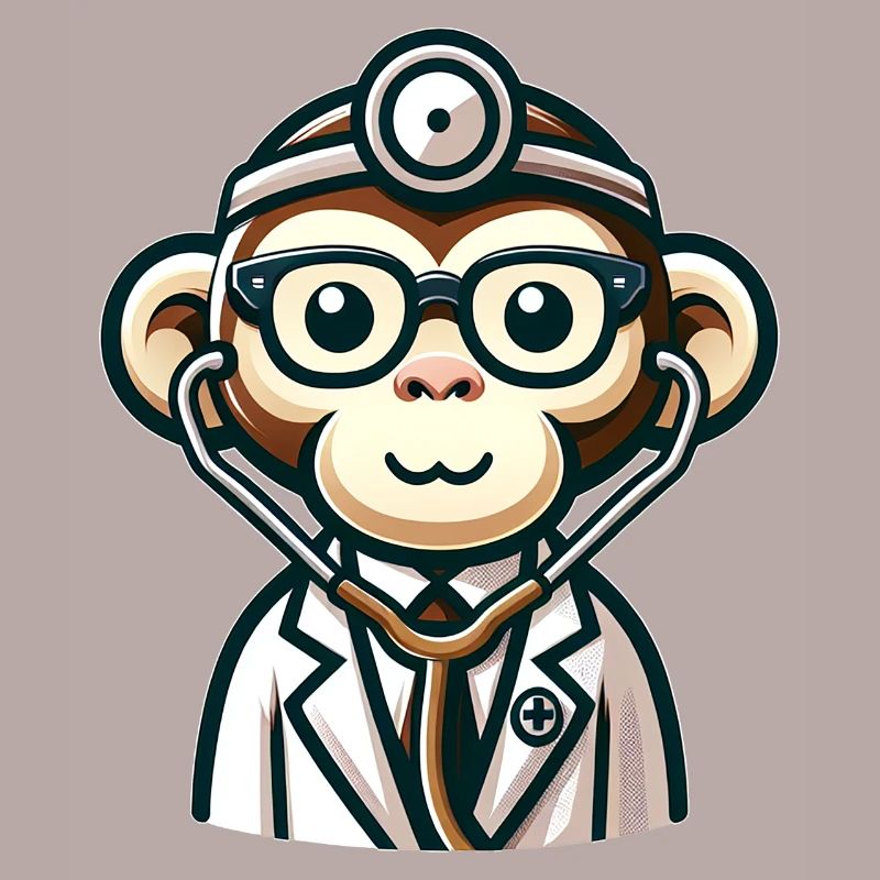 Cute Monkey Doctor